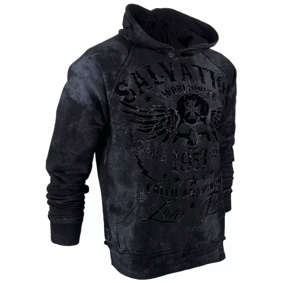 ARCHAIC AFFLICTION Hoodie BLACK TIDE - Picture 6 of 12
